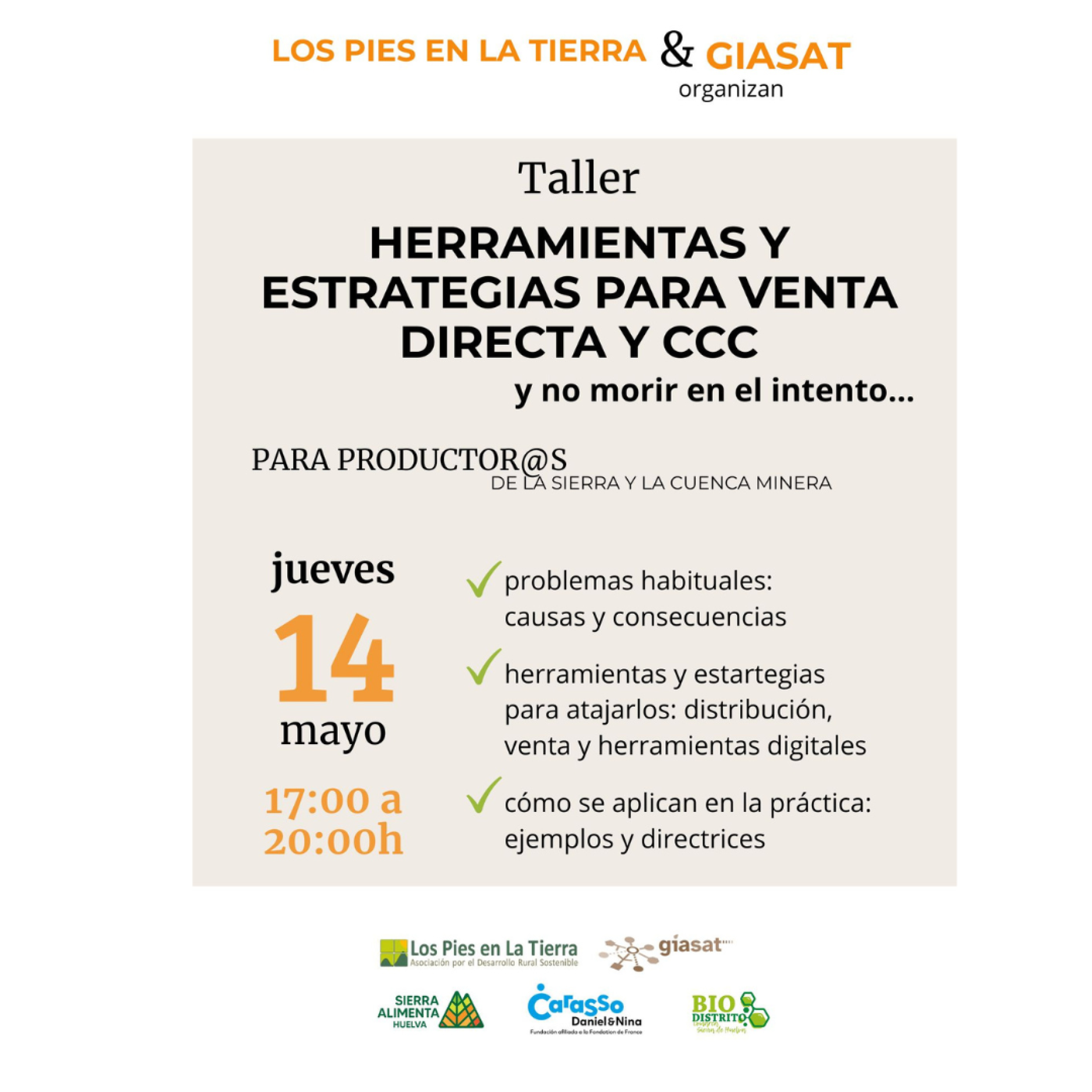 Taller Herramientas y estrategias para venta directa y canales cortos